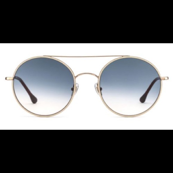 Gigi Studios Daria Unisex Stainless Steel Sunglasses - Picture 2 of 4